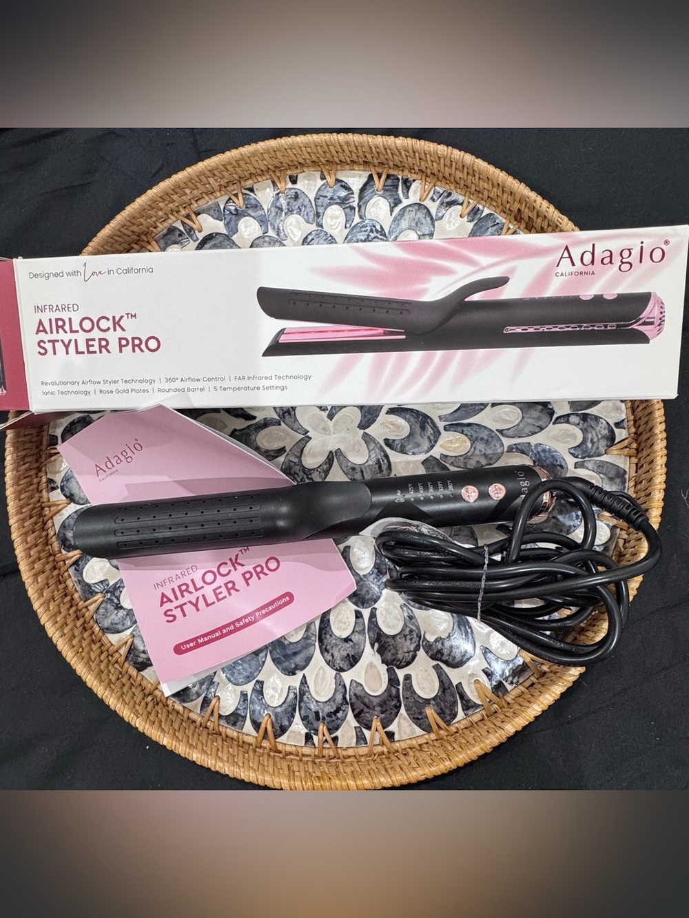 Adagio California Airlock Styler Pro Straight and Curl